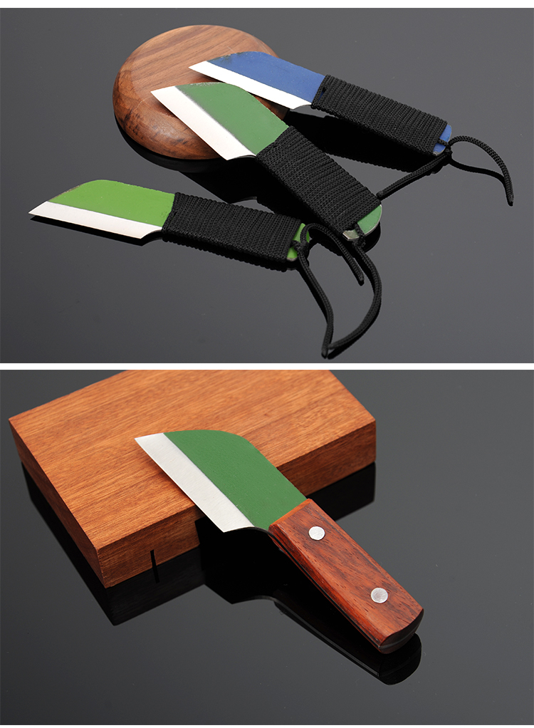 鳝鱼刀杀鳝鱼刀黄鳝杀黄鳝刀破鳝鱼刀剖黄鳝刀泥鳅神器25厚绿色升级木