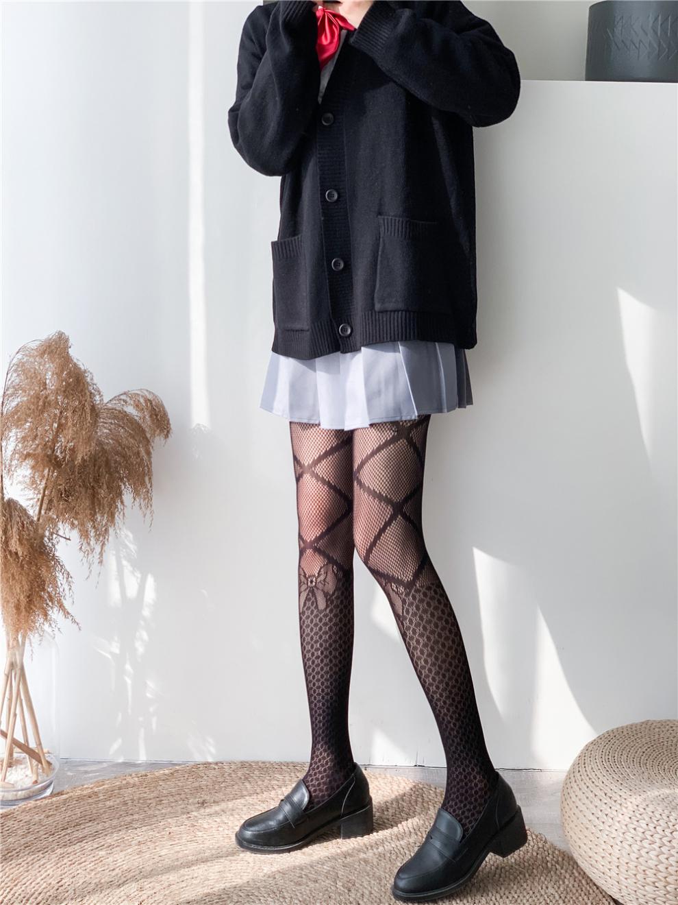 镂空烫钻性感网袜黑色丝袜字母欧美大码诱惑蝴蝶结渔网袜黑色蝴蝶结