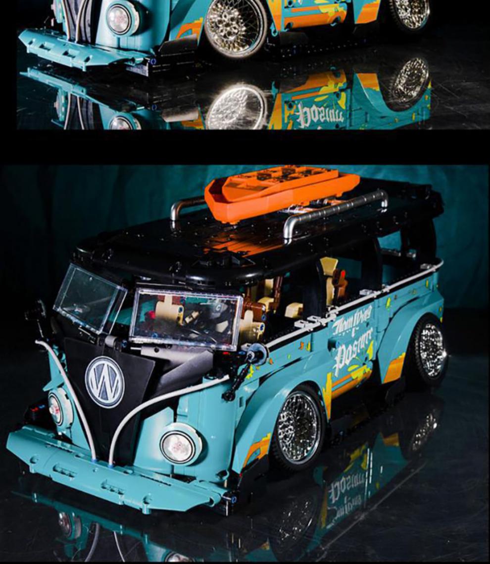 乐高(lego)积木大众t1露营车模型成年高难度拼装玩具城市旅游情人