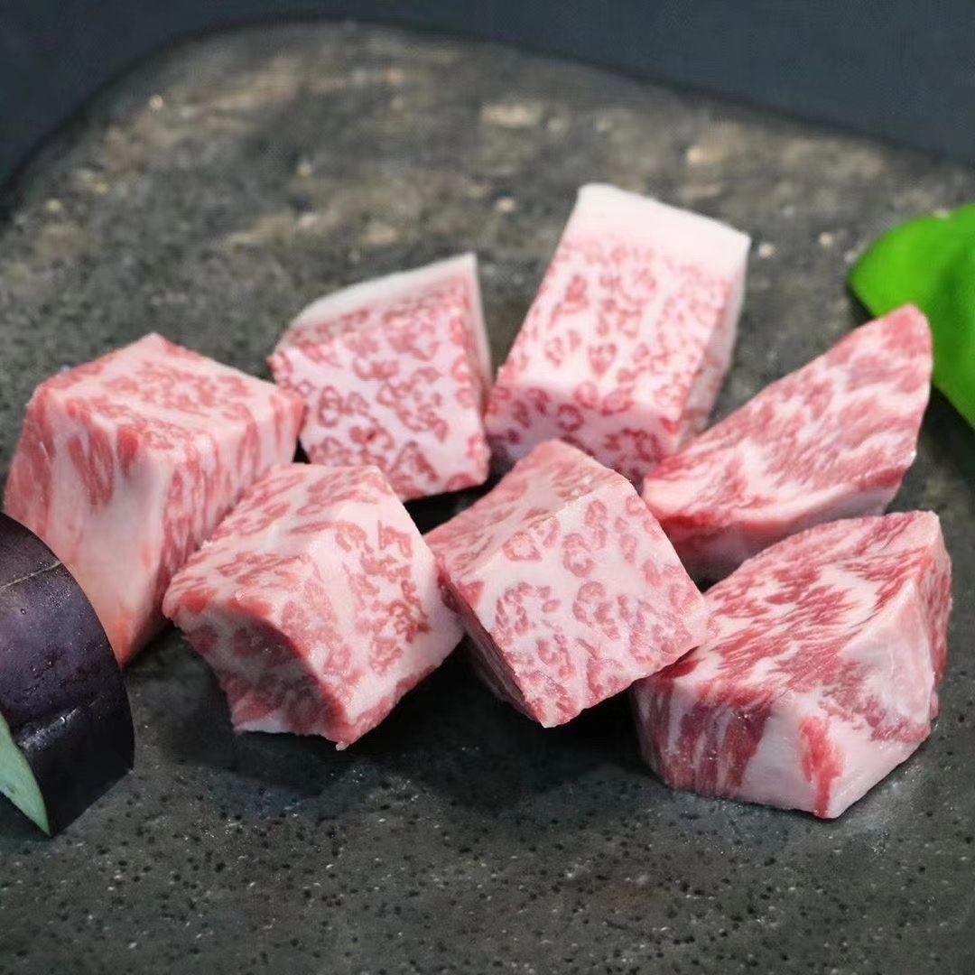 m12澳大利亚纯血a5飞弹牛霜降雪花和牛牛肉粒500g调料原切2盒 m12牛肉