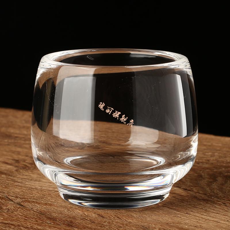 天然水晶杯 纯手工原石打磨大号水晶茶杯主人杯单杯品茗杯水杯酒杯