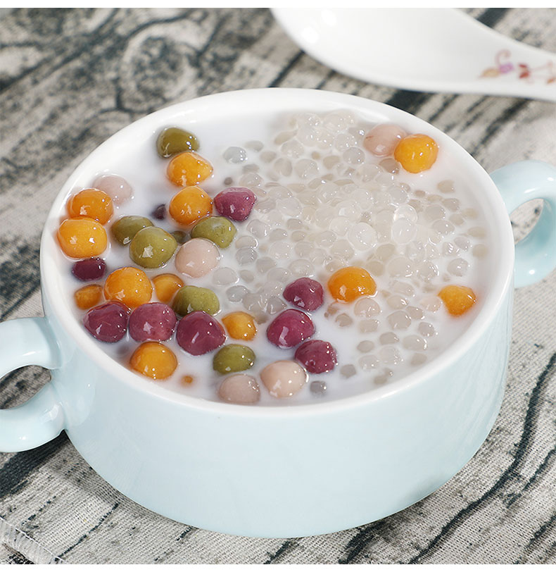 幸福微甜大小芋圆奶茶店专用小丸子鲜芋仙西米露组合套餐芋圆成品 小