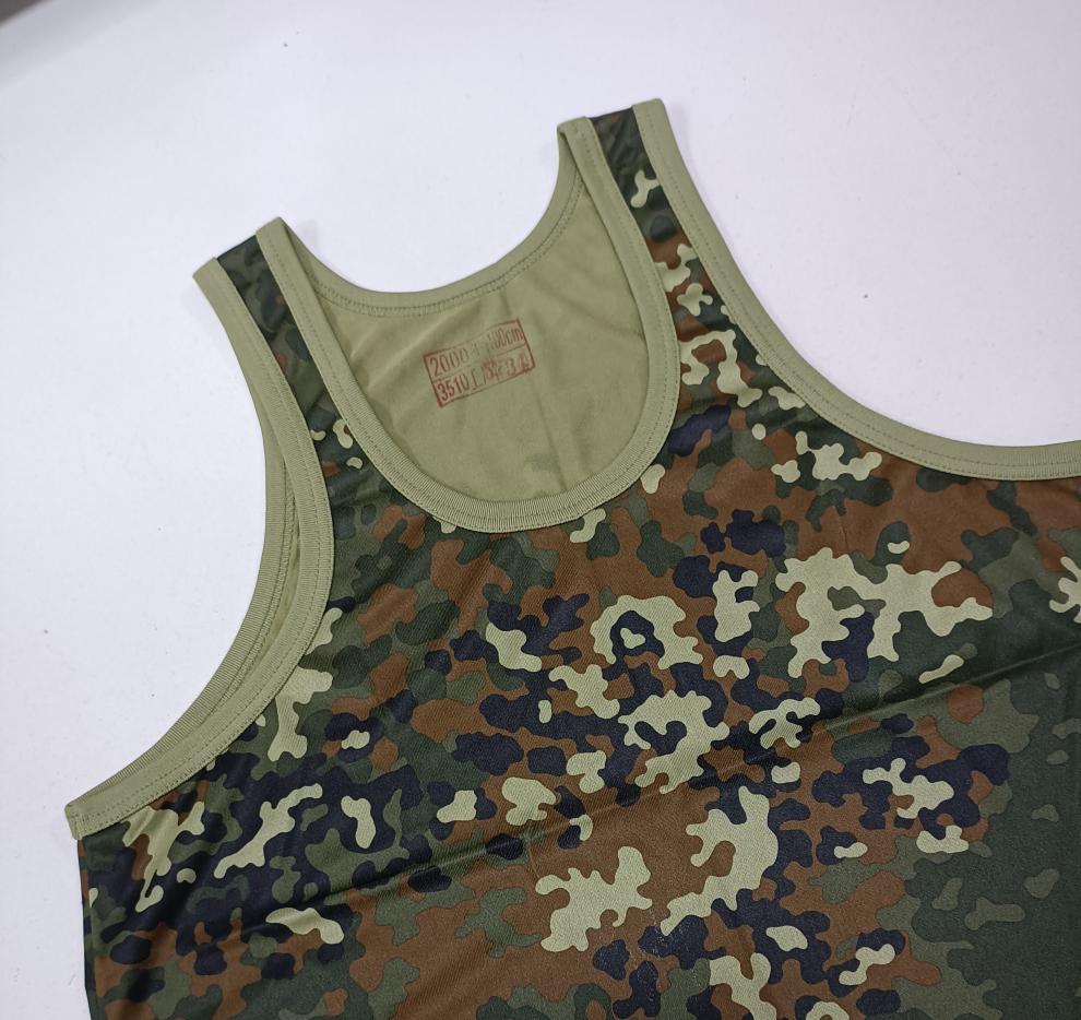 怀旧收藏存老式87迷彩背心无袖宽松休闲透气速干运动汗衫士冰丝背心寒