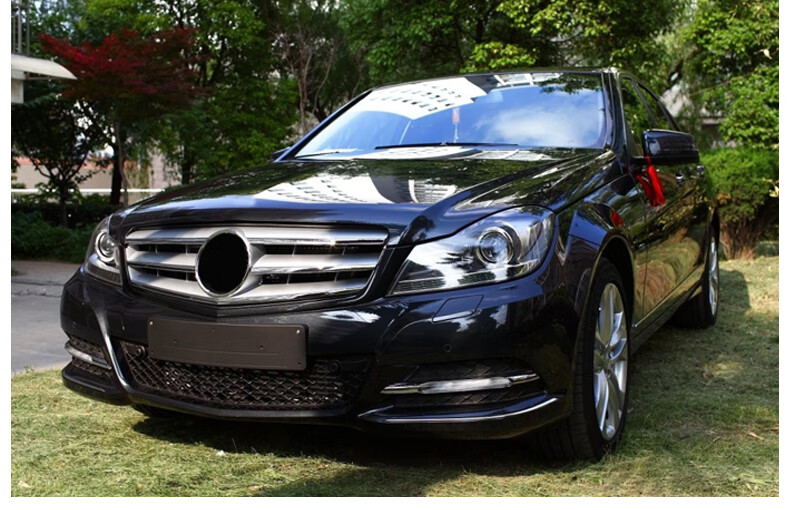 适用奔驰c级w204中网 c180 c200 c260 改装运动版原车款amg大标中网