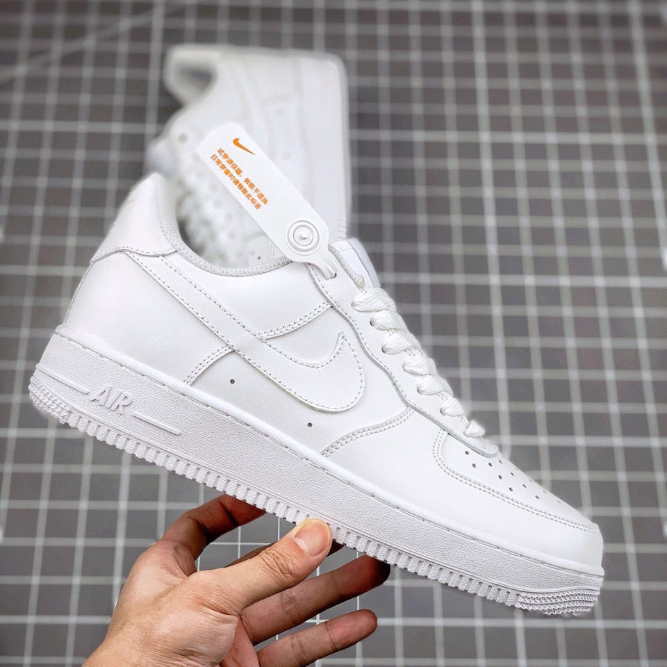 【官方】乔1ajlowmaxairdunksbaf107空军一号低帮纯白情侣休闲板鞋