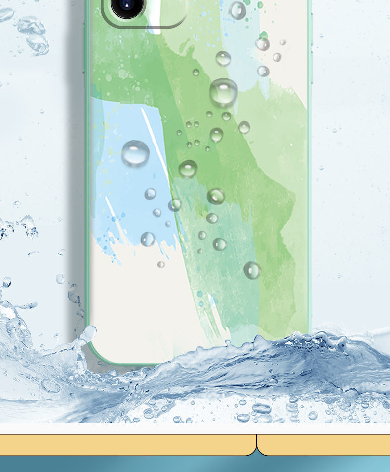 isido水彩直边opporeno5手机壳reno6pro保护套ace2情侣5pro女男草紫色