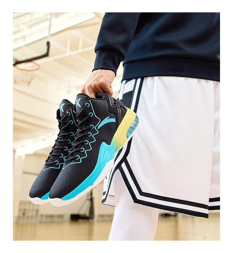 安踏kt3team安踏篮球鞋男汤普森高帮实战靴学生运动鞋耐磨防滑缓震