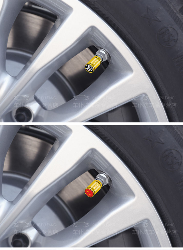 大众新速腾帕萨特cc宝来途昂凌渡途观l汽车轮胎气门嘴帽气门芯盖银色