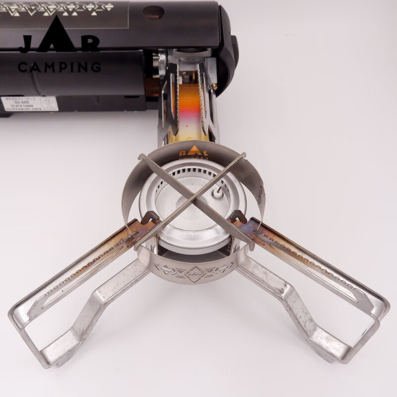 雪峰卡式炉十字炉架gs-600卡式炉升级加厚型支架户外露营钛不锈钢配件