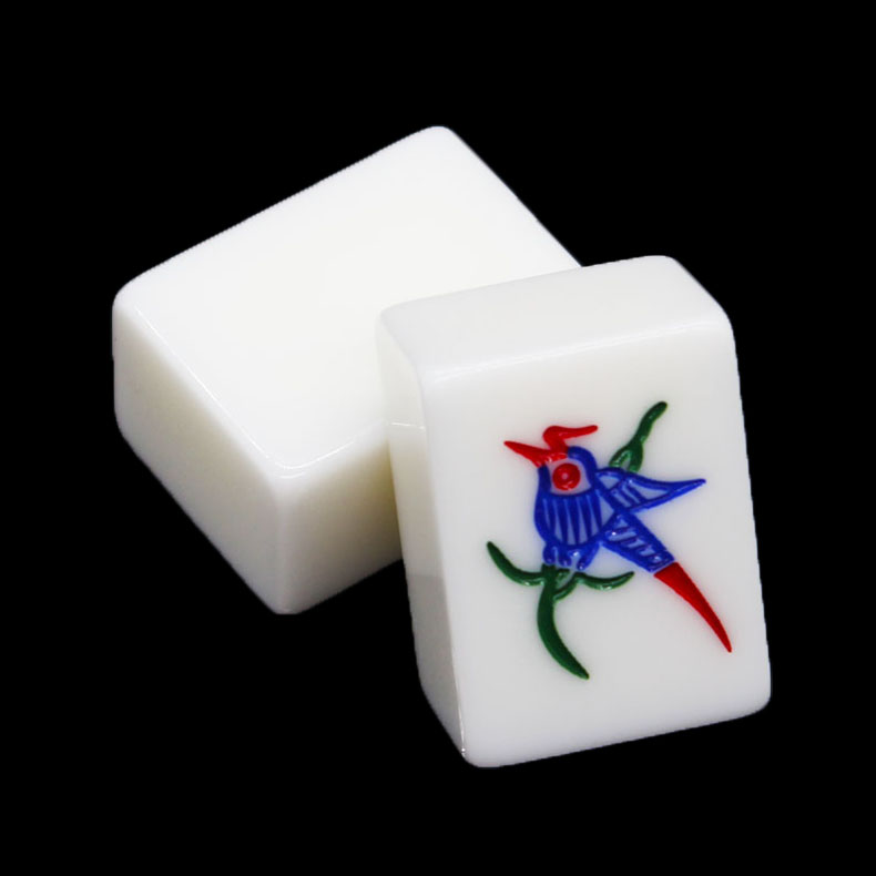 麻将牌majiang雪白麻将家用手搓手打大号白色麻将牌亚克力麻将牌36mm
