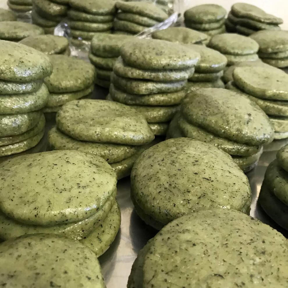 艾叶艾草糍粑新鲜清明果青团无馅粑粑手工糯米清明草鼠曲草小吃 艾草