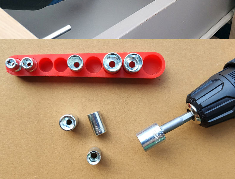 瓷砖玻璃钻头电钻头瓷砖钻头批头万向软轴外六角套筒五金配件组300mm