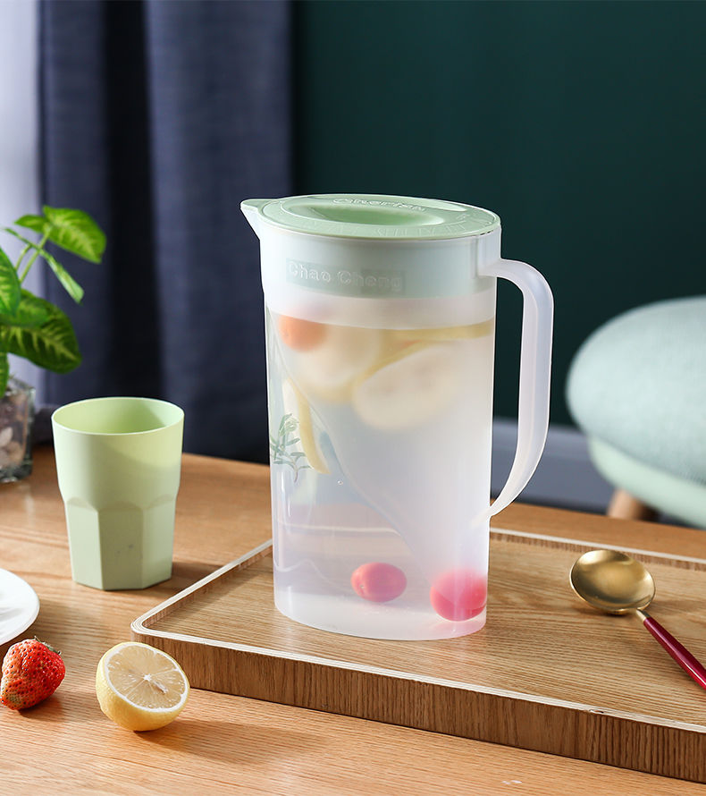 冷水壶家用客厅大容量凉水壶耐高温家用饮料杯子套装果汁杯可冷藏北欧