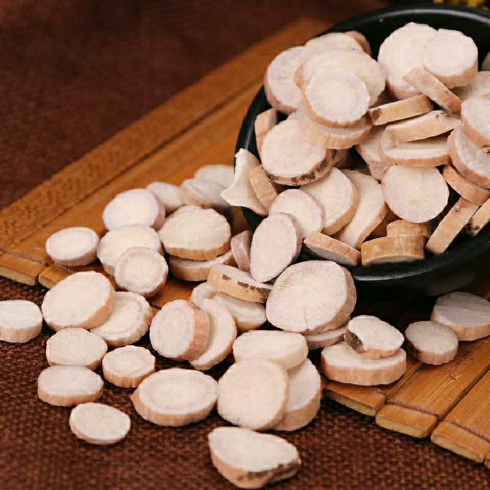 6015啡晨 白芍中药材白芍片白芍粉生白芍杭芍浙七子白四物汤原料