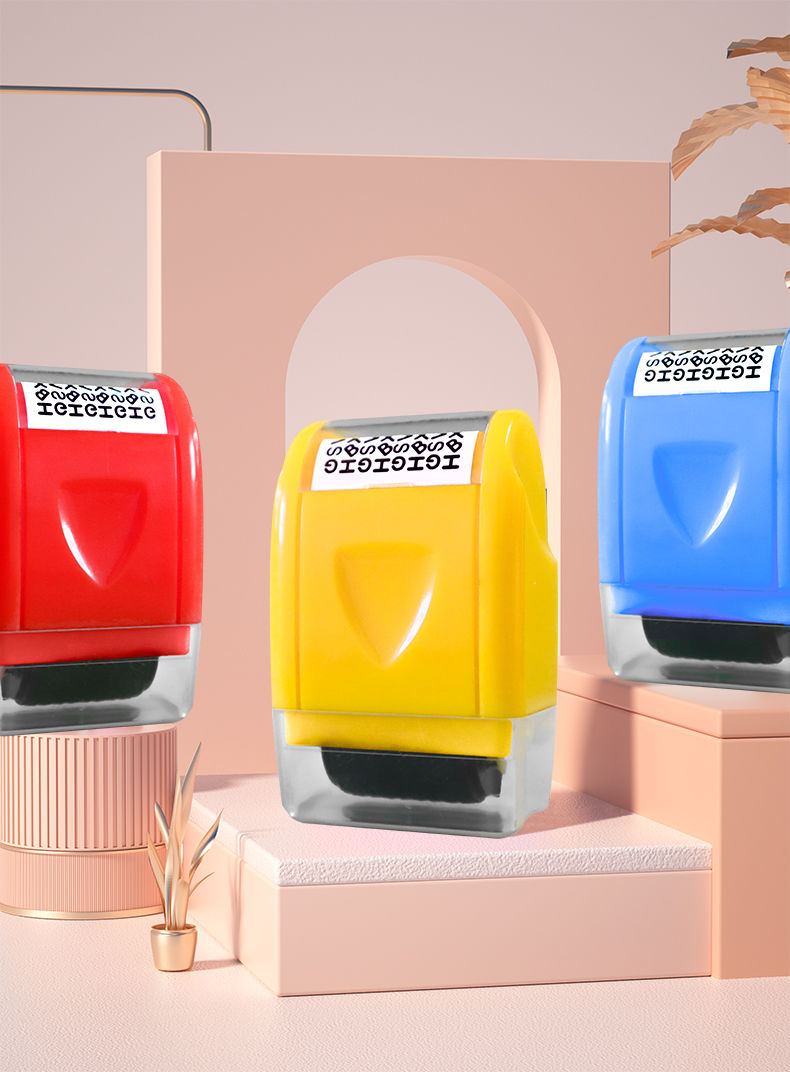 精选品质滚轮式乱码保密印章保护隐私信息快递单防泄密安全章快递涂抹