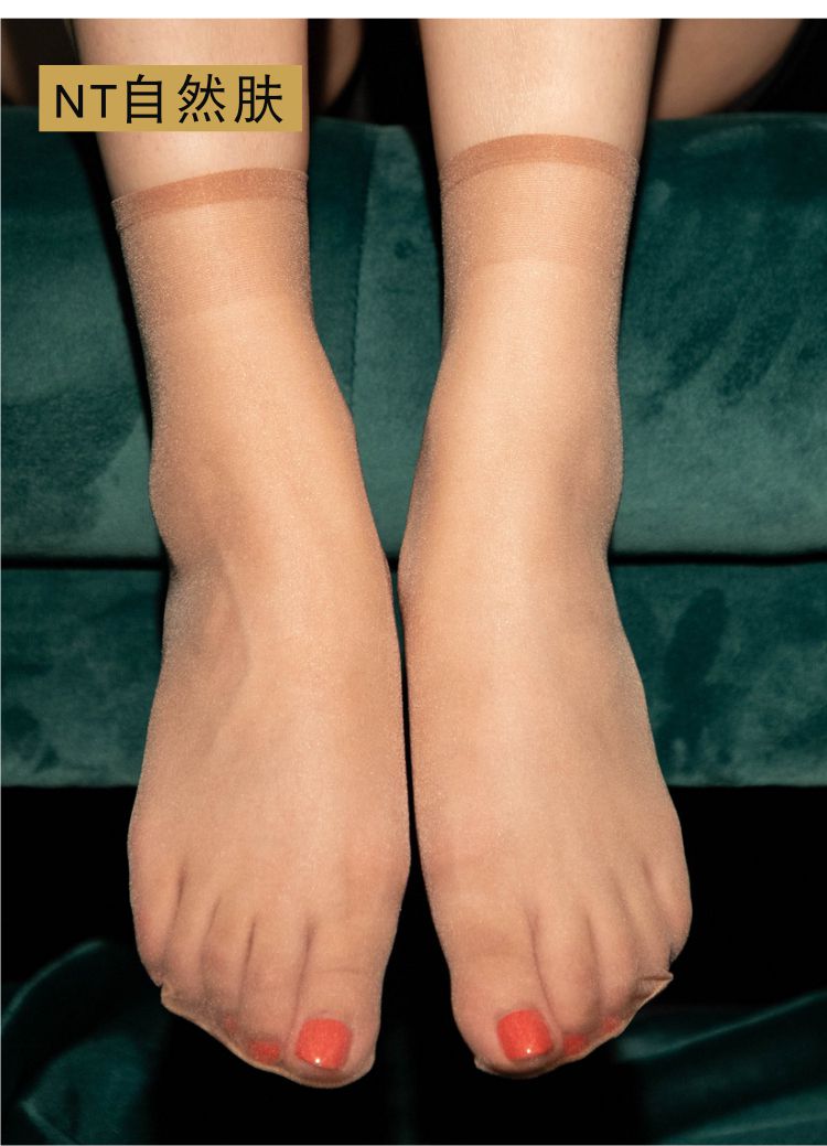 马油袜油光油亮丝袜足欧式油亮丝滑光滑包芯丝脚尖透明短丝袜白色袜子