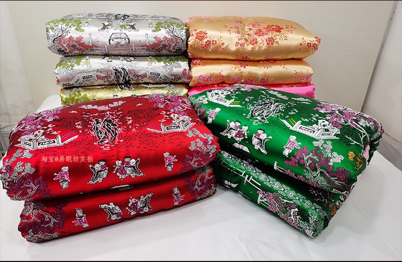 老式手工被子老式包边被子结婚手工棉花传统丝绸绸缎喜被复古棉絮双人