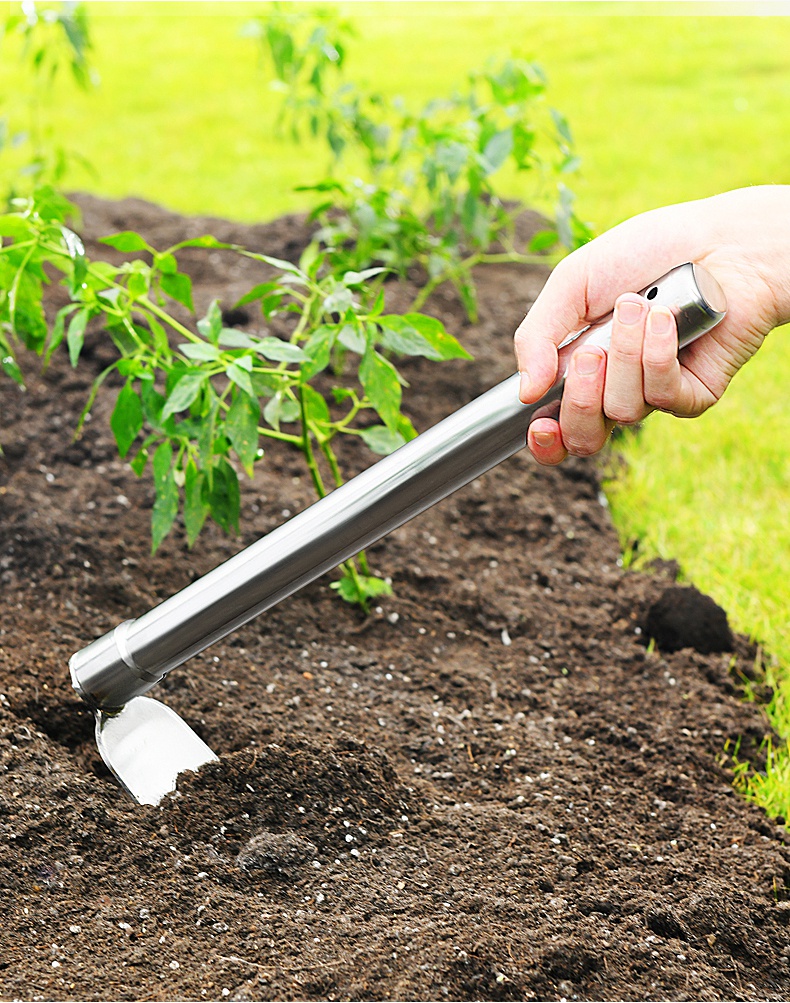 瑰季 京物钉耙全钢小头家用种菜小型农用具两用户外挖土地神器加厚