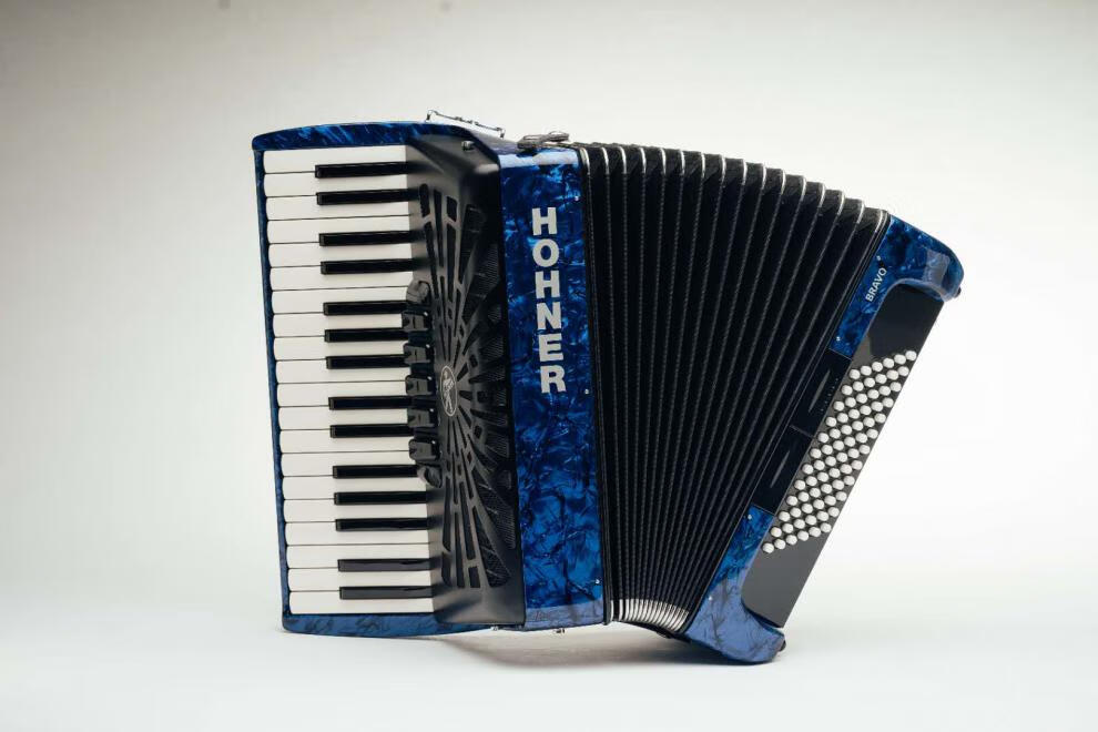 全新hohner德国霍纳手风琴 72贝 三排簧键盘 成人儿童演奏定制款 红色