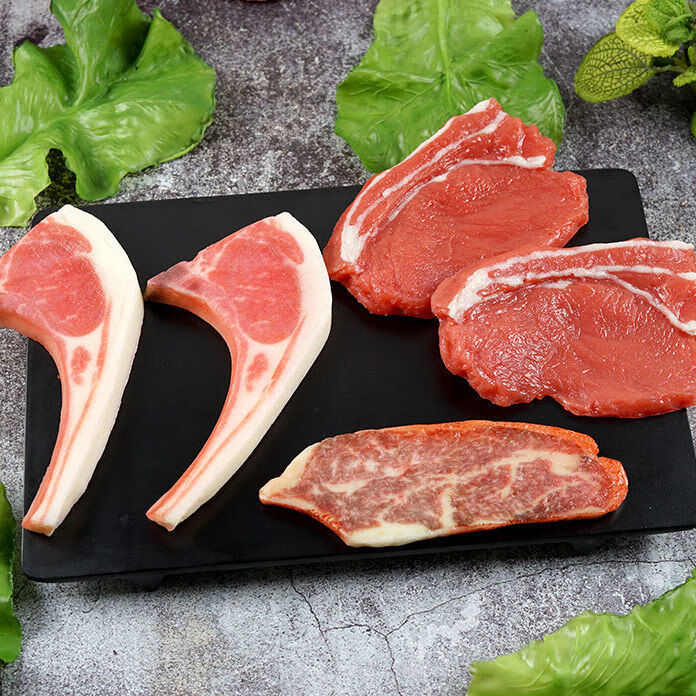 肆玺仿真生新鲜牛羊猪肉卷模型排骨雪花牛排扒食物展示装饰摆设件道具