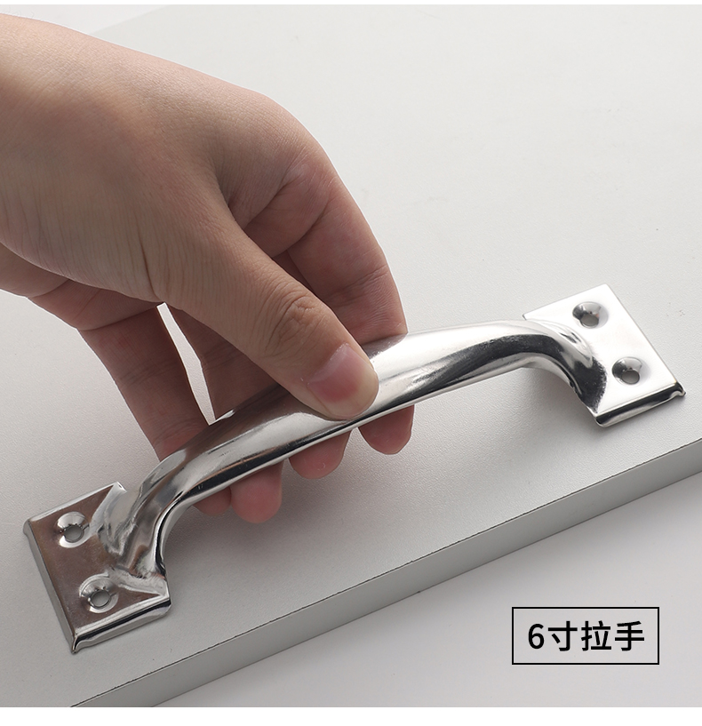 老式拉手304不锈钢柜门抽屉把手橱柜简易门把手大木门手柄小拉手201