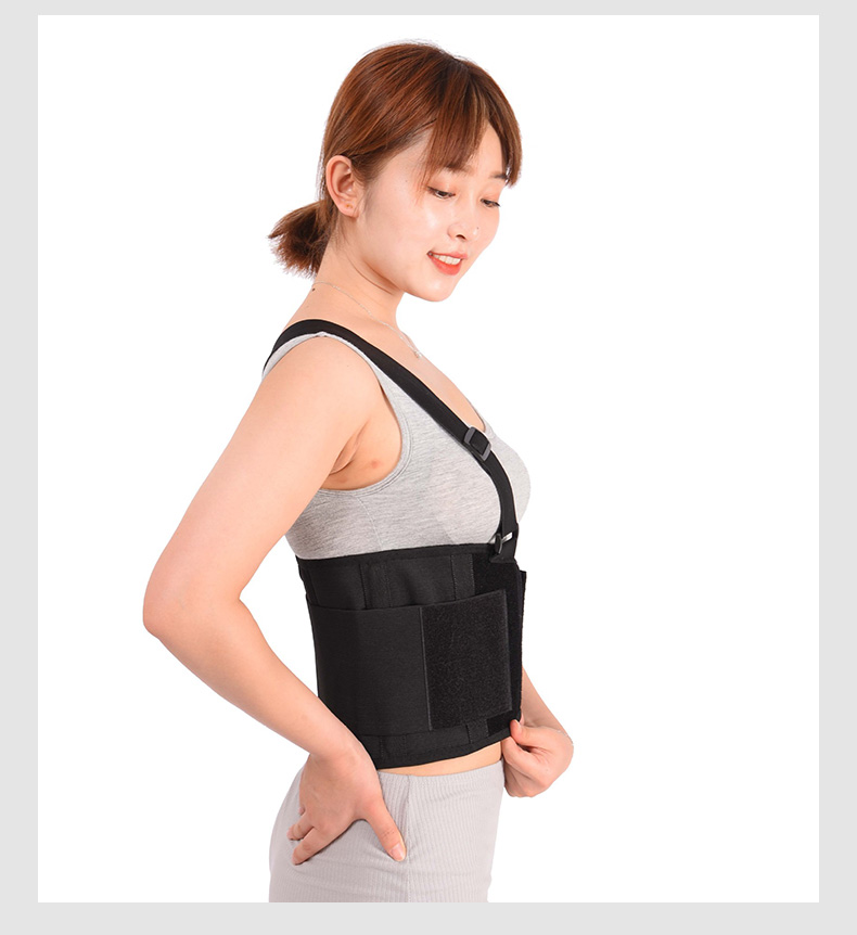 透气收肋骨骨折固定带板后外翻男女性胸部 加强款-双肩四季款 s【图片