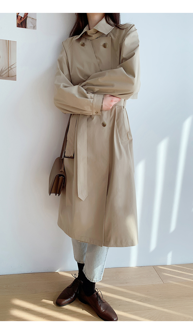 嘉茱莉2021年新款风衣外套女高级感气质今年流行中长款小个子春秋