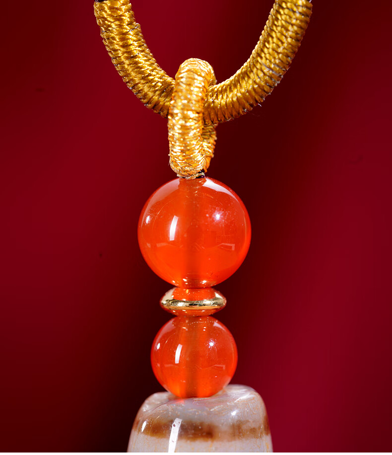 嫚纤ゞ红肉九眼天珠吊坠天然西藏真品玛瑙项链藏式佛珠转运珠本命珠