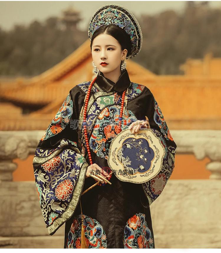 儿童清朝服装男阿哥清朝吉服故宫摄影古董衣古装演出服