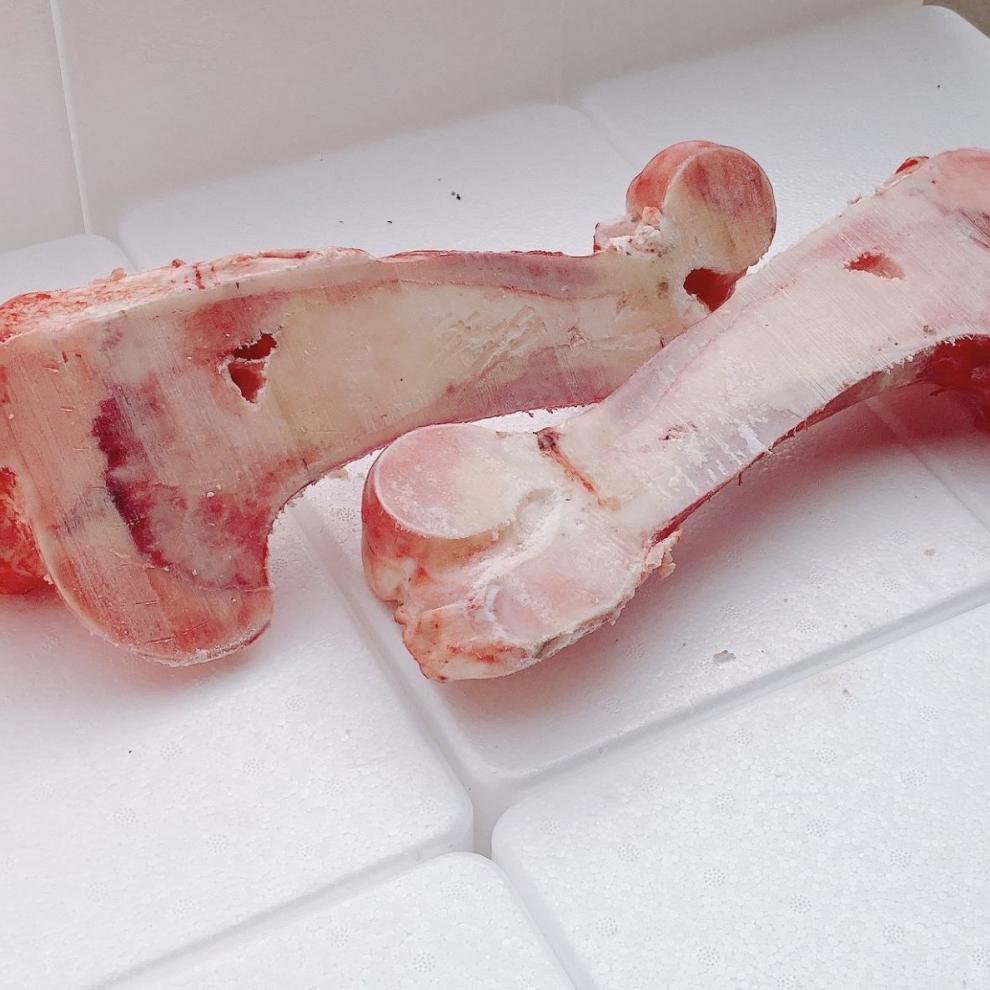 牛棒骨新鲜冷冻黄牛腿骨烤牛骨髓牛骨 烤骨髓专用中间