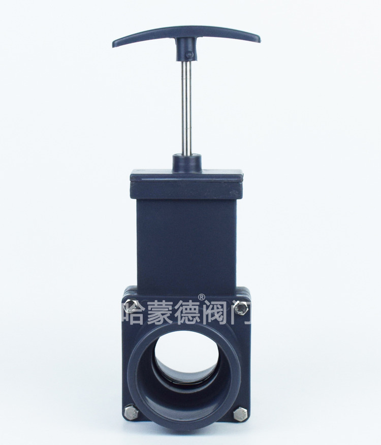 upvc塑料pvc房车排污闸阀插板阀塑胶拉板阀dn40506375100110dn50Φ63