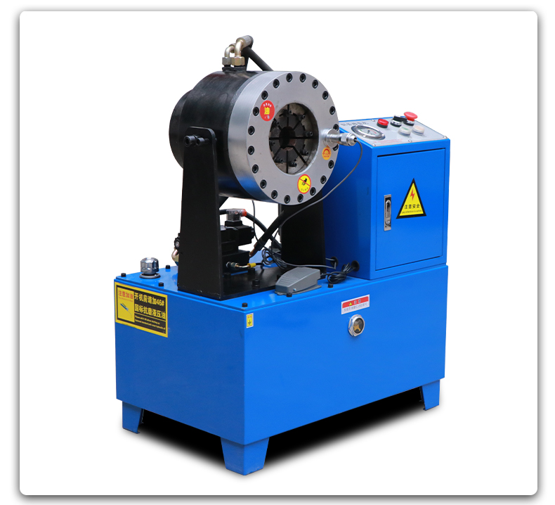 钢管缩管机建筑脚手架接头扣压机立卧液压胶管压管机大棚管缩口机