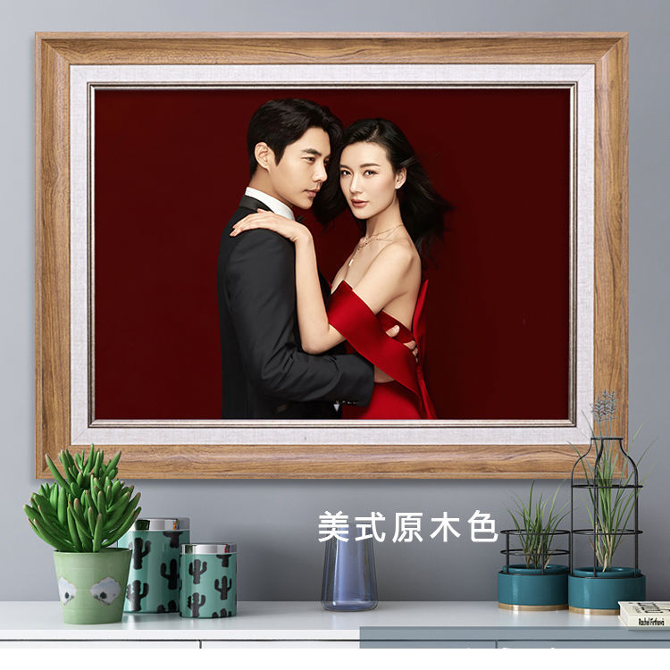 相框照片墙16寸20寸24寸36寸影楼婚纱照相框画框挂墙十字绣海报框装饰