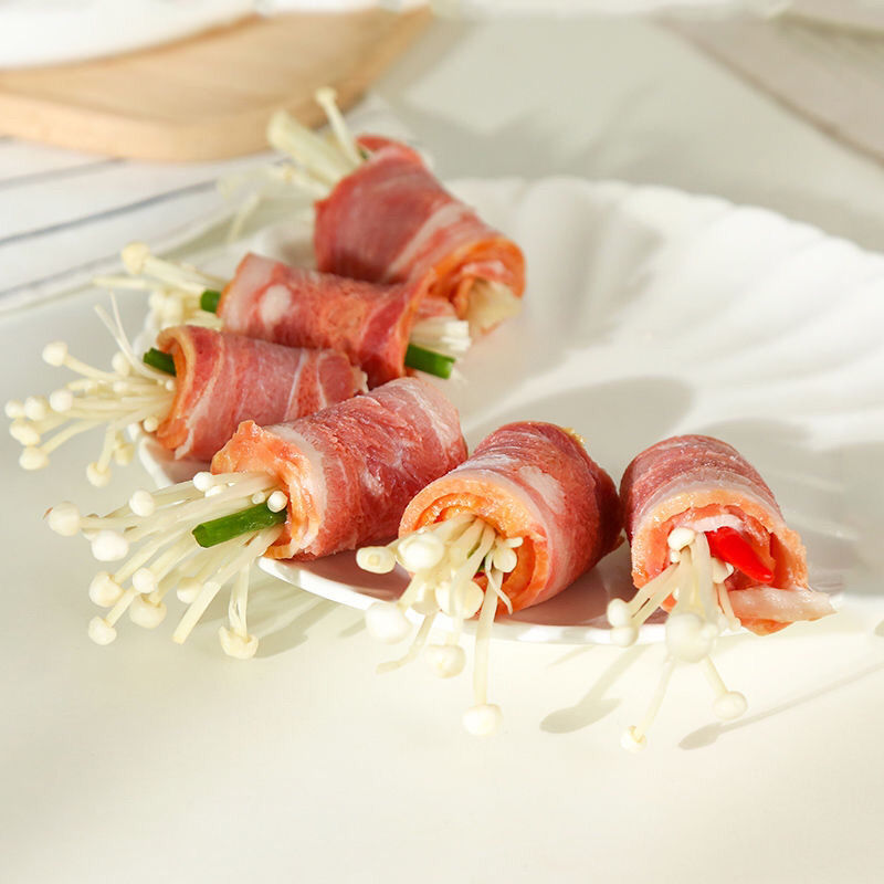 精致培根肉卷经典原切培根早餐无淀粉家用约22片500克包精致培根500克