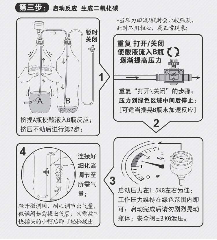 二氧化碳发生器co2二氧化碳水草缸专用自制diy套装胜钢瓶无忧 发生器