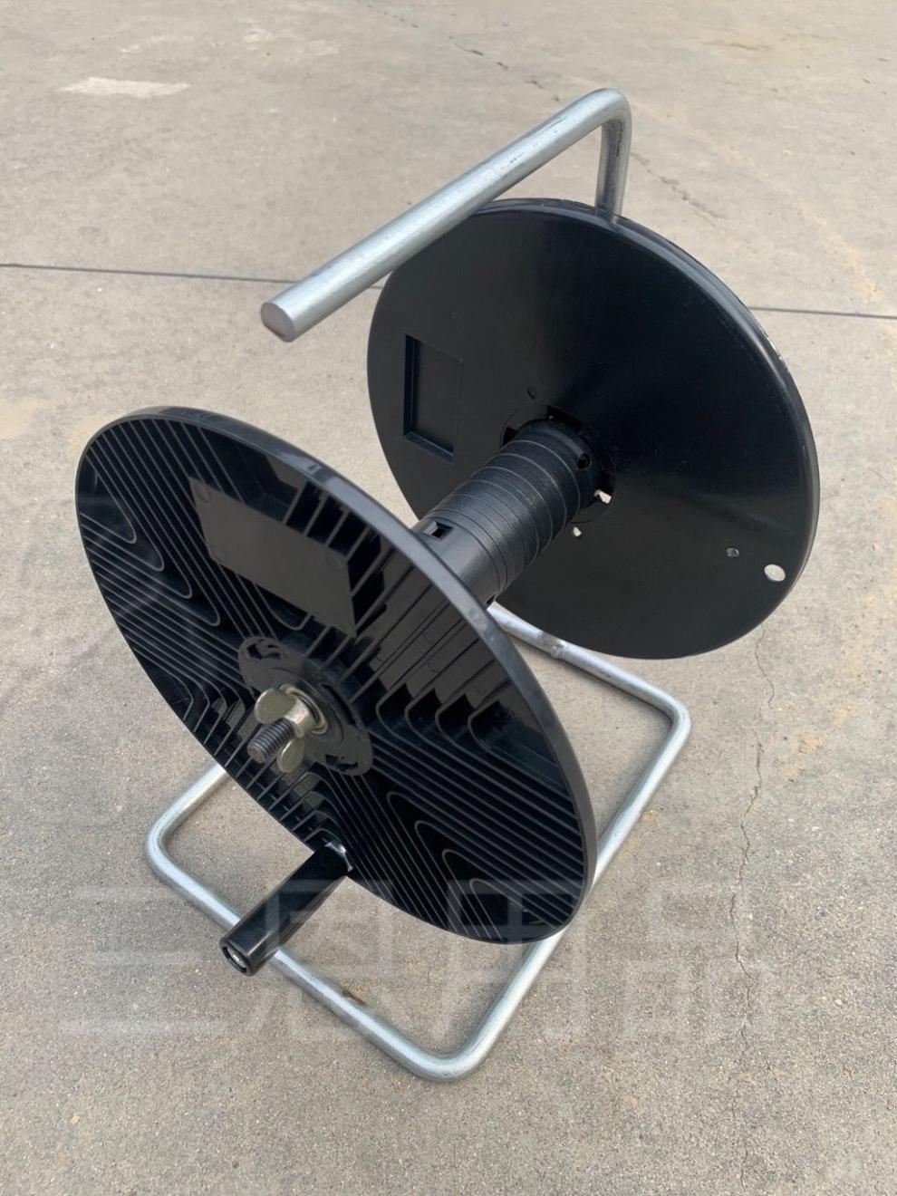 电线收纳神器收线盘线架子便携收线盘放线滚轮手摇轱辘放线器线轮300