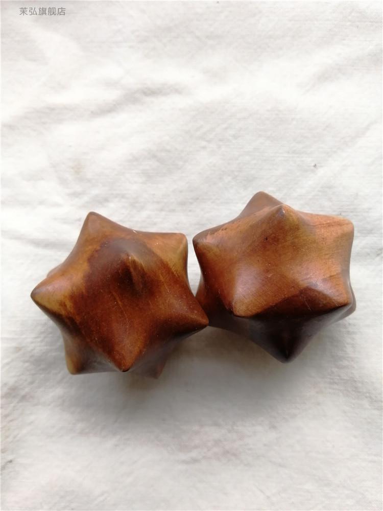 花椒木把玩按摩球锻炼手指健身球花椒木活动手指花梨木球一对花椒木