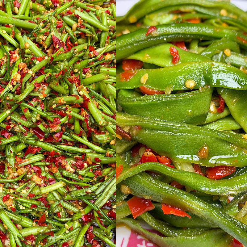 江西当季特产腌空心菜腌菜辣椒酱香辣下饭菜贡菜即食凉拌辣菜 腌