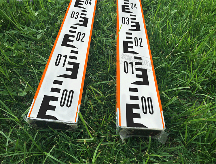 巴哈驴 河北珠峰2米3m黑红木质水准标尺红黑面测量尺三四等水准专用尺