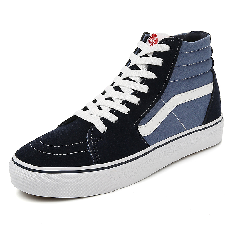 万斯(vans)万斯帆布鞋高帮男鞋2022夏季新款女鞋字母印花休闲情侣滑板
