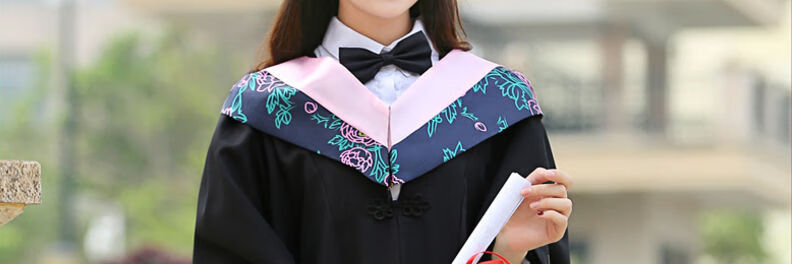 诗语香 租学士服大学生毕业礼服高中成人礼表演服本科学位服文理科