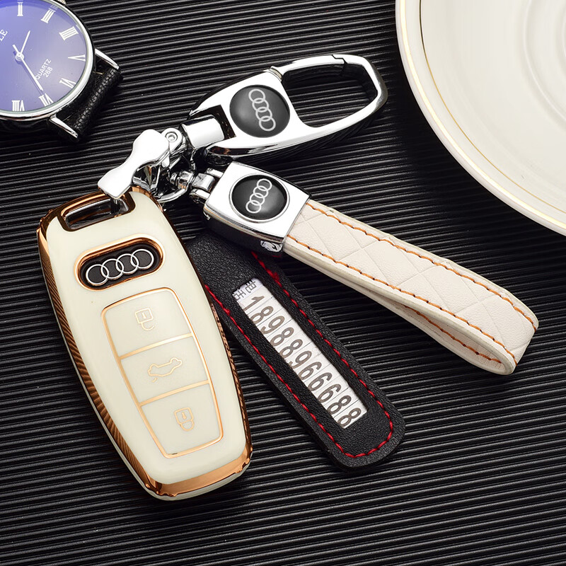 适用于22款奥迪a6l钥匙套壳a7/q7/a5/q3/a8l/a3l汽车扣男女保护套包