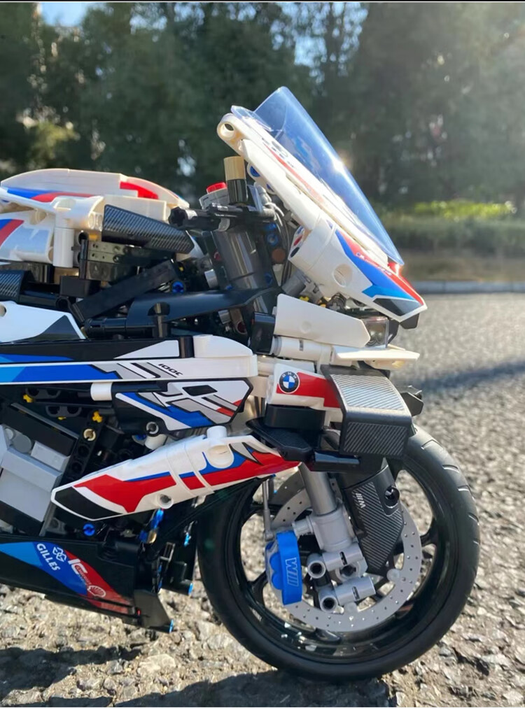 乐高(lego)宝马摩托车m1000rr 机械组42130积木同款乐高m1000rr模型