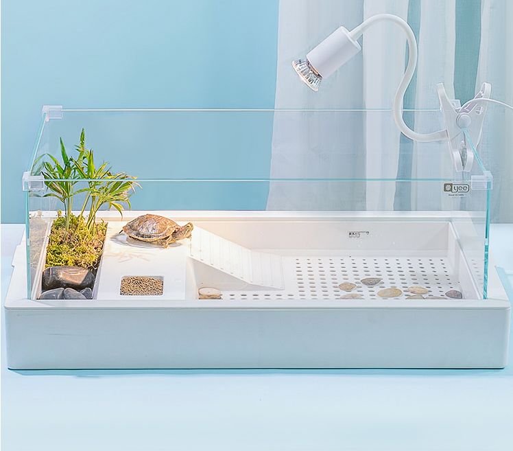yee乌龟缸造景别墅饲养箱家用养殖巴西龟养大型专用生态缸龟箱小鱼缸