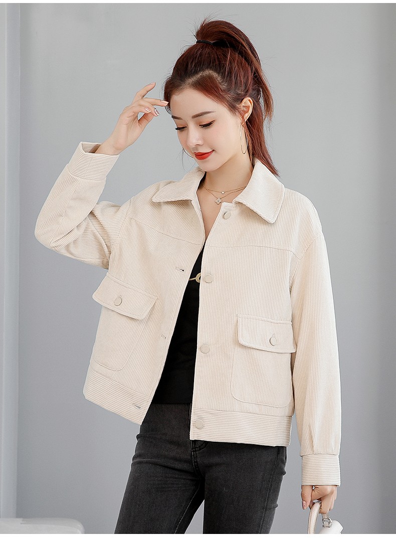 时尚短外套女2021年秋装新款短款大码外套女装宽松韩版时尚百搭减龄小