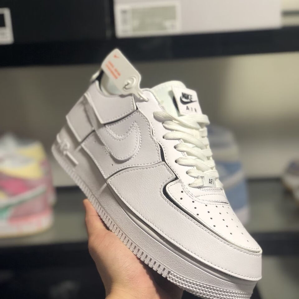 【官网旗舰店】af1男子运动鞋新款空军一号魔术贴运动板鞋小白鞋学生