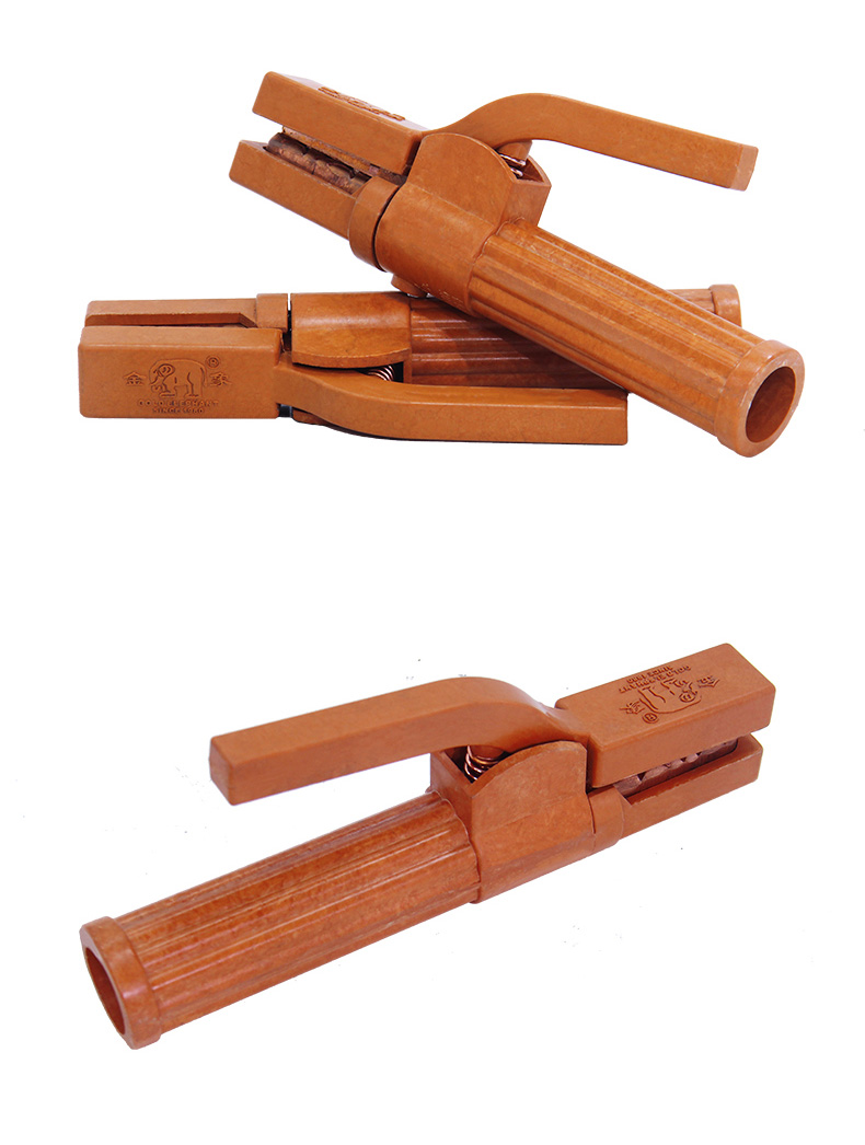 工业电焊机配件防摔不烫手300a500a紫铜焊把钳全铜电焊钳金象电焊钳