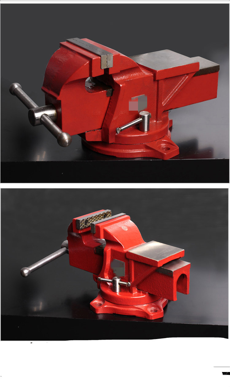3-10寸工业级重型台虎钳桌虎钳夹持钳子夹持五金工具 pc4004aa 6寸