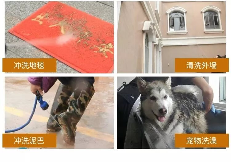 14，七功能水槍頭套裝自來水家用洗車防凍爆琯多功能花灑園林澆花澆菜 七功能水槍一把【不帶水琯和接頭