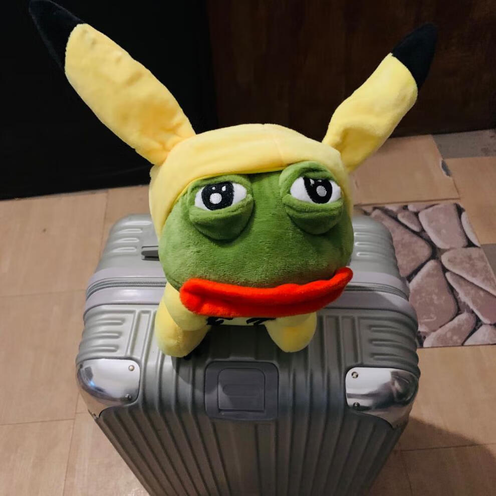 悲伤蛙公仔创意丑萌搞怪礼物孤寡青蛙玩偶皮卡蛙妙蛙宝可梦 正版妙蛙